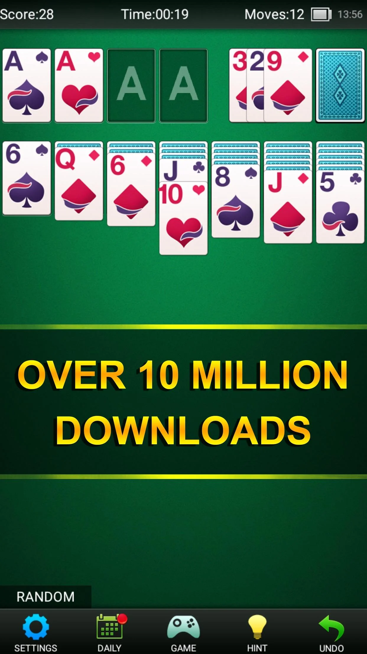Different solitaire games